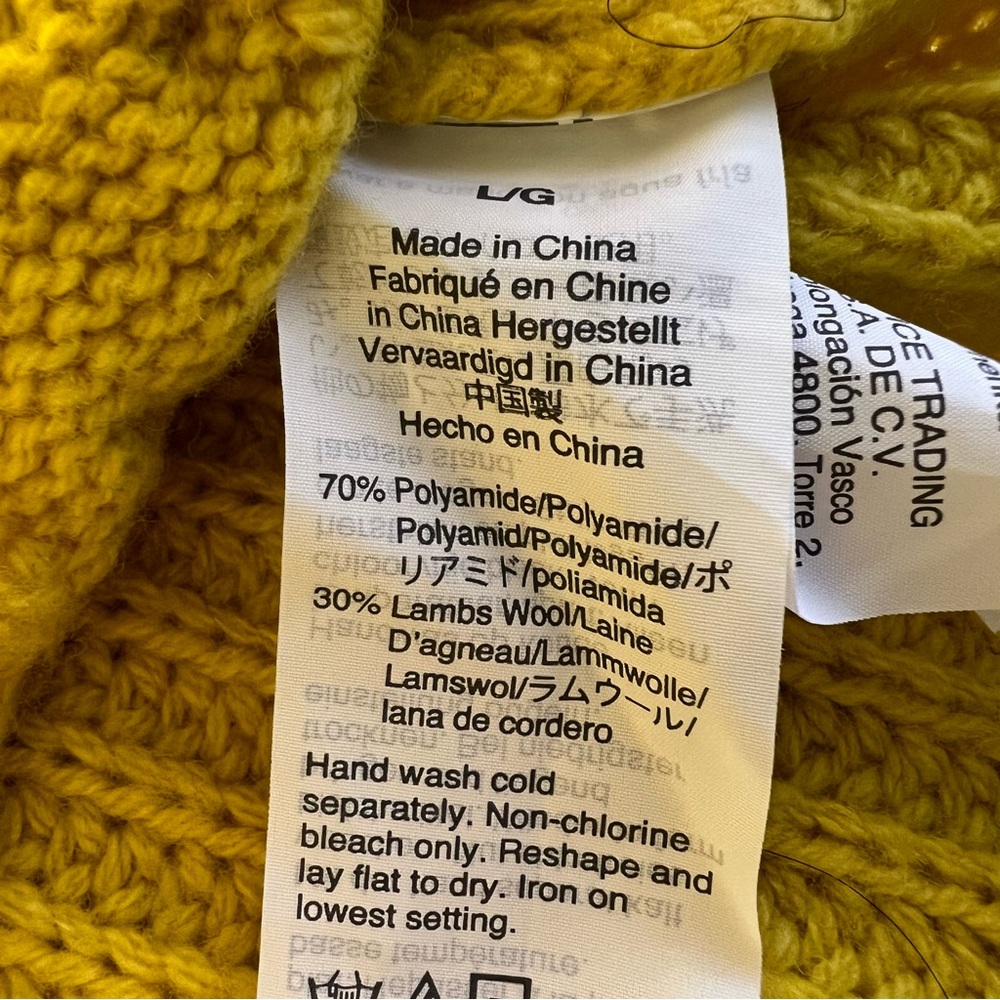 J. Crew Mustard Yellow Pom-Pom Cable Knit Sweater - Picture 11 of 14